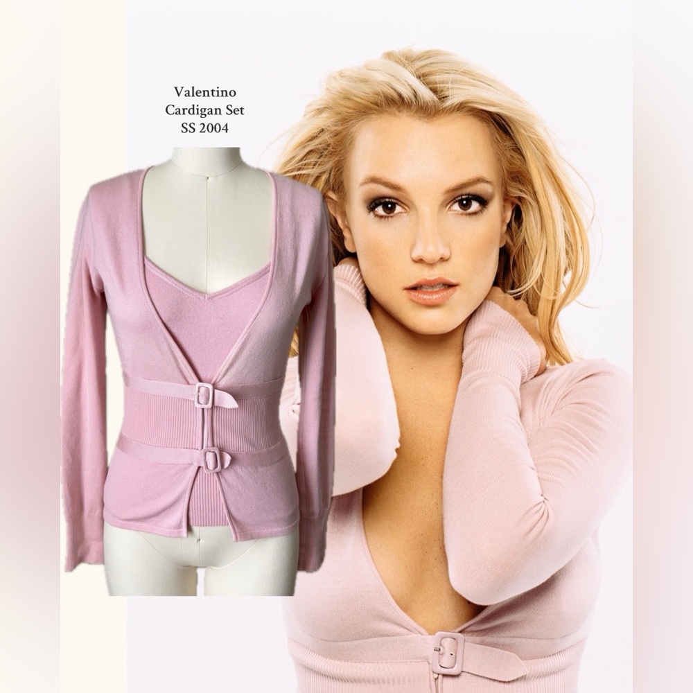 BRITNEY SPEARS VALENTINO CARDIGAN SET - READ DESCRIPTION